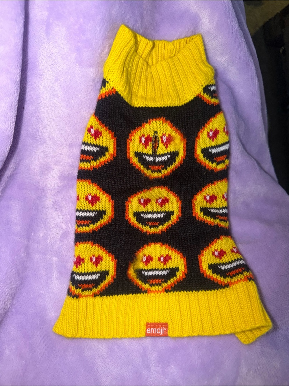 Emoji dog sweater size XS